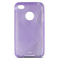 s-mak translucent double color cases covers for iPhone 5G - Purple