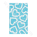 Heart-shaped Bling crystal cases covers for your mobile phone model - Blue