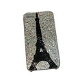 Bling covers Eiffel Tower diamond crystal cases for iPhone 4G - Black