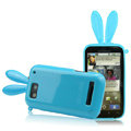 Imak Rabbit covers Bunny cases for Motorola MB525 Defy ME525 - Blue (+High transparent screen protector)