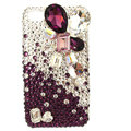 Bling Large crystal S-warovski crystals diamond cases covers for iPhone 4G - Red