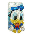 Bling S-warovski Ugly Duckling crystals diamond cases covers for iPhone 4G - Blue