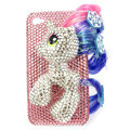 Bling S-warovski Unicorn crystals diamond cases covers for iPhone 4G - Pink