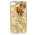 Bling S-warovski crystals diamond cases covers for iPhone 4G - Yellow