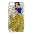 Bling Snow White S-warovski crystals diamond cases covers for iPhone 4G - Yellow