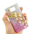 Bling Magpies S-warovski crystals diamond cases covers for Samsung i9100 Galasy S II S2 - Pink