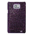 Bling crystals diamond cases covers for Samsung i9100 Galasy S II S2 - Purple