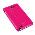 ROCK bright side skin hard cases covers for Samsung Galaxy Note i9220 - Rose (Screen protection film)