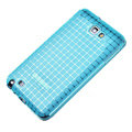 ROCK magic cube TPU soft case skin covers for Samsung Galaxy Note i9220 - Blue (Screen protection film)