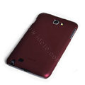 ROCK matte scrub skin hard cases covers for Samsung Galaxy Note i9220 - Red (Screen protection film)