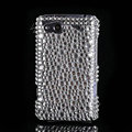 Bling Point crystals diamond cases covers for HTC Salsa G15 C510e - White