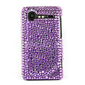 Bling Point crystals cases diamond covers for HTC Incredible S S710e G11 - Purple