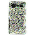 Bling Point crystals cases diamond covers for HTC Incredible S S710e G11 - White