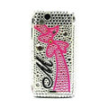 Bowknot bling crystals cases cover for Sony Ericsson Xperia Arc LT15I X12 LT18i - White
