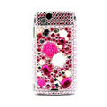 Flower 3D bling crystals cases covers for Sony Ericsson Xperia Arc LT15I X12 LT18i - Rose