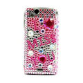 I miss you bling crystals cases covers for Sony Ericsson Xperia Arc LT15I X12 LT18i - Pink