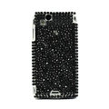 Point bling crystals cases covers for Sony Ericsson Xperia Arc LT15I X12 LT18i - Black