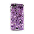 Point bling crystals cases covers for Sony Ericsson Xperia Arc LT15I X12 LT18i - Purple