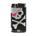 Skull bling crystals cases covers for Sony Ericsson Xperia Arc LT15I X12 LT18i - Black