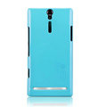 Nillkin bright side hard cases covers for Sony Ericsson LT26i Xperia S - Blue