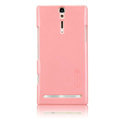 Nillkin bright side hard cases covers for Sony Ericsson LT26i Xperia S - Pink