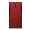 Nillkin scrub hard skin cases covers for Sony Ericsson LT26i Xperia S - Red