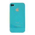 Ultrathin Piano paint Hard Back Cases Covers for iPhone 4G/4S - Ocean Blue
