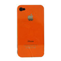 Ultrathin Piano paint Hard Back Cases Covers for iPhone 4G/4S - Orange