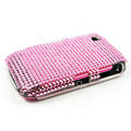 Bling Crystals Hard Skin Cases Covers for Blackberry Curve 8520 9300 - Pink