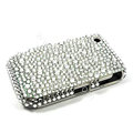 Bling Crystals Hard Skin Cases Covers for Blackberry Curve 8520 9300 - White