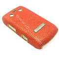 Kingpad Luxury Hard leather Cases Skin Covers for Blackberry Bold 9700 - Red