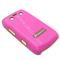 Kingpad Luxury Hard leather Cases Skin Covers for Blackberry Bold 9700 - Rose