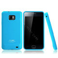 Boostar TPU soft skin cases covers for Samsung i9100 i9108 i9188 Galasy S2 - Blue