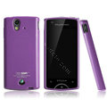 Boostar TPU soft skin cases covers for Sony Ericsson Xperia ray ST18i - Purple