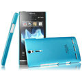 IMAK Ultrathin Scrub Color Covers Hard Cases for Sony Ericsson LT26i Xperia S - Blue