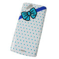 Bowknot Hard Cases Covers for Sony Ericsson Xperia Arc LT15I X12 LT18i - Blue