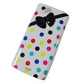 Bowknot Hard Cases Covers for Sony Ericsson Xperia Arc LT15I X12 LT18i - White