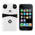 Cartoon Couple Panda Hard Cases Skin Covers for iPhone 3G/3GS - Black