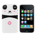 Cartoon Couple Panda Hard Cases Skin Covers for iPhone 3G/3GS - Pink