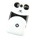 Cartoon Panda Hard Cases Covers for HTC Sensation XL Runnymede X315e G21 - Black
