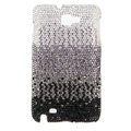 Bling S-warovski Crystals Cases Covers For Samsung Galaxy Note i9220 N7000 - Gradient Black