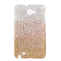 Bling S-warovski Crystals Cases Covers For Samsung Galaxy Note i9220 N7000 - Gradient Gold