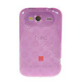 TPU Soft Skin Silicone Cases Covers for HTC Wildfire S A510e G13 - Purple