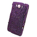 Bling Crystals Cases Diamond Covers for HTC Sensation XL Runnymede X315e G21 - Purple