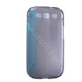 Nillkin Scrub TPU Soft Cases Skin Covers for Samsung I9300 Galaxy SIII S3 - Transparent black