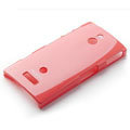 ROCK Colorful Glossy Cases Skin Covers for Sony Ericsson LT22i Xperia P - Red