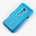 ROCK Magic cube TPU soft Cases Covers for HTC EVO 3D G17 X515M - Blue