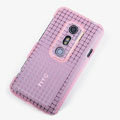 ROCK Magic cube TPU soft Cases Covers for HTC EVO 3D G17 X515M - Pink