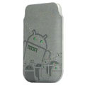 Mofi android army version leather Cases Holster Cover for HTC T328W Desire V - Gray