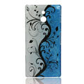 Raindrop Painting Hard Cases Covers for Sony Ericsson LT22i Xperia P - Blue